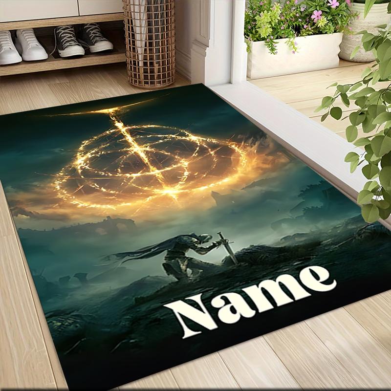 Custom Name "Power Elements" Carpet Rug Customizable Soft Washable Anti-Slip Home Living Room Sofa Mats Personalized Rug. 0909418