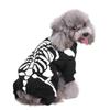 Funny Skeleton Dog Pet  Clothes Halloween Dog Costume Pet Party Dressing Up Apparel