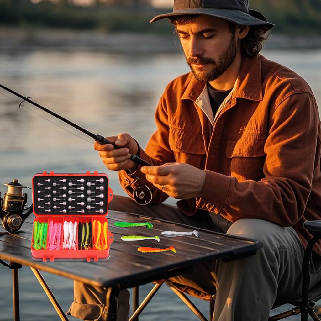 Container Portable Fishing Box Multi-function Hook Storage Box Double-sided Storage Box