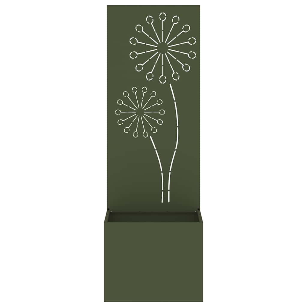 Garden Privacy Screen Canvas Olive Green 50 X 150 Cm