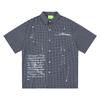 Foreign Trade Original Summer New American Vintage Plaid Short-Sleeve Shirt, Loose Collegiate Style Royal Blue Top for Men and Women
