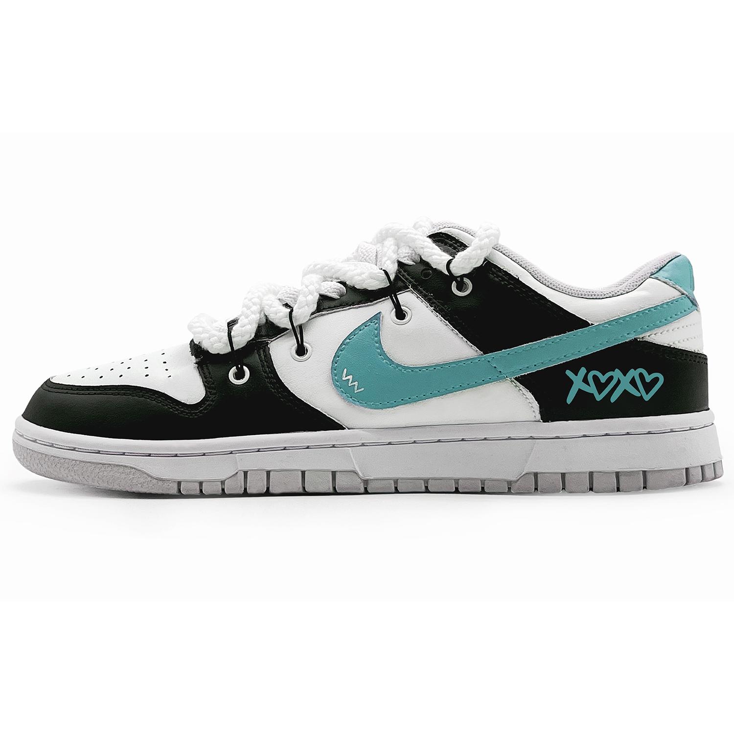 

Nike Dunk EIGHT% Xoxo Cushioning, Wear Resistant Low top Skateboard Shoes Men s Black Green DV0831-101(Team131-xoxo) 40.5
