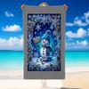 Christmas Printed Beach Towel Soft Quick Dry For Indoor Outdoor Home Use Holiday Gift