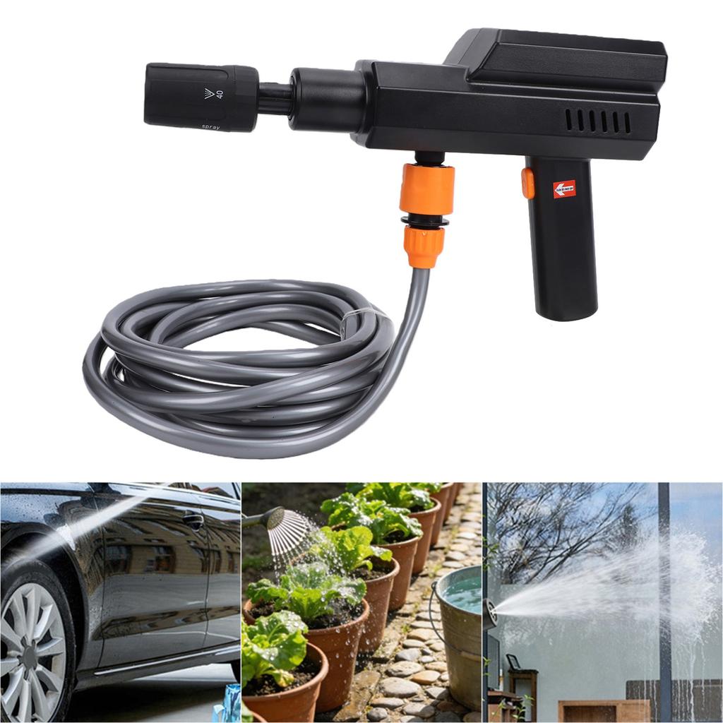 Cordless Pressure Washer Battery Powered Portable Handheld High Pressure Car Washer with 5 in 1 Nozzle