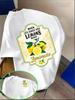 Unisex Vintage Lemon Quote Graphic Tshirt When Life Gives You Lemons Make Lemonade Print Short Sleeve Tee Unisex Unisex