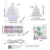 3D Crystal Lamp Christmas Tree Ornament Silicone Mold Suitable for Epoxy Resin Diy Crafts Jewelry Making Home Decor