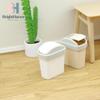 1Pcs Mini Flip Cover Trash Can Dustbin Miniature Toy Model Scene Doll House Accessories Simulation Mini Waste Bin B.H