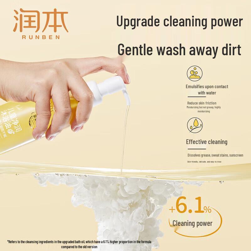 Runben Kids Nourishing Bath Oil
