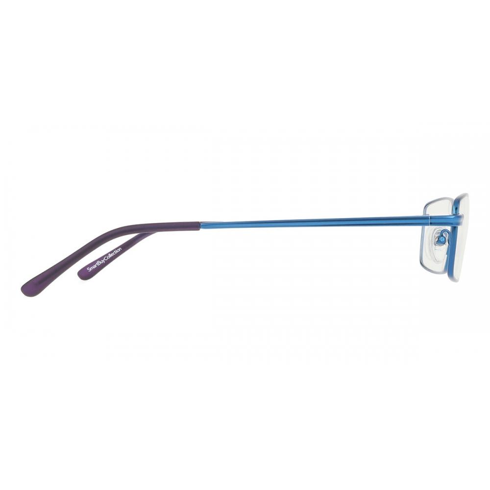 Full Rim Rectangle Purplish Navy Blue Smartbuy Collection Leyton 510 Fashion Unisex Eyeglasses