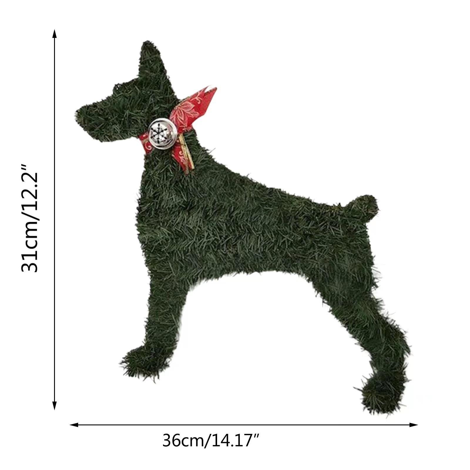 

Доберман Лабрадор Рождественский венок Украшения Дверные гирлянды Декор Для спальни Гостиной 7