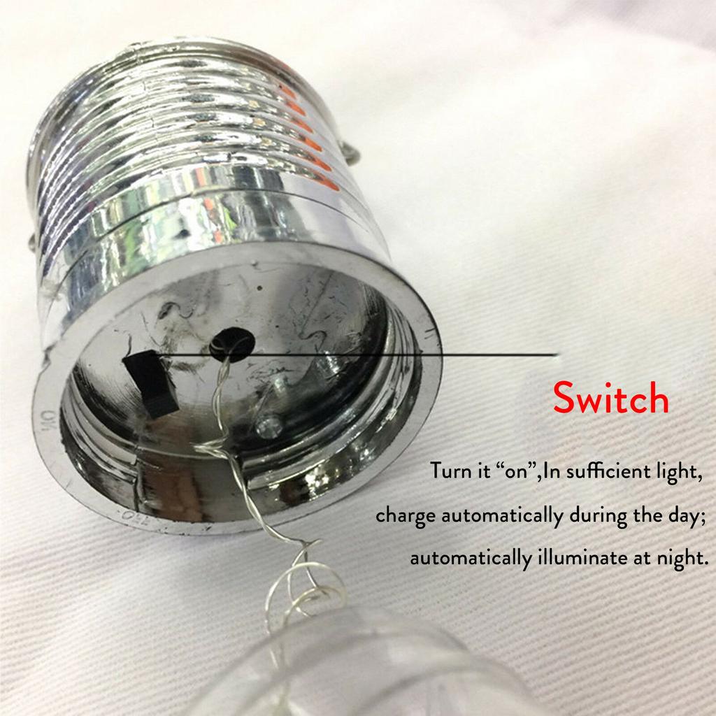 Hot Portable Solar Powered LED String Light Bulbs Hanging Lanterns For Outdoor Garden Camping Tent Yard Decor Lamp IP65 Multi
