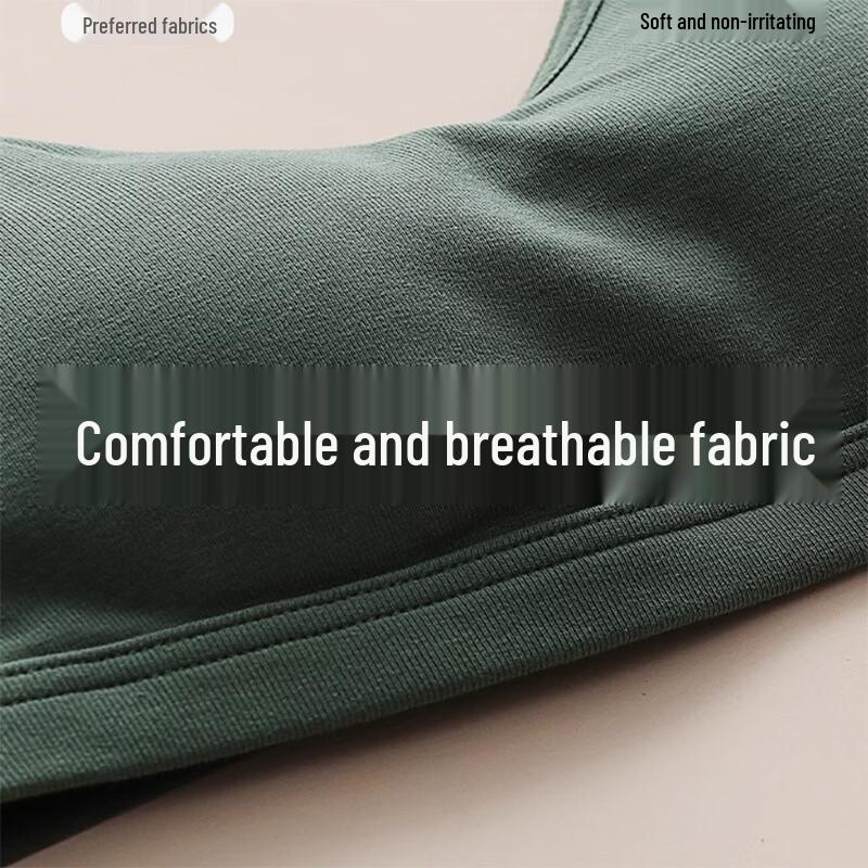 Woodpecker Women's Pure Cotton Padded Cross-Back Bandeau Bra Top