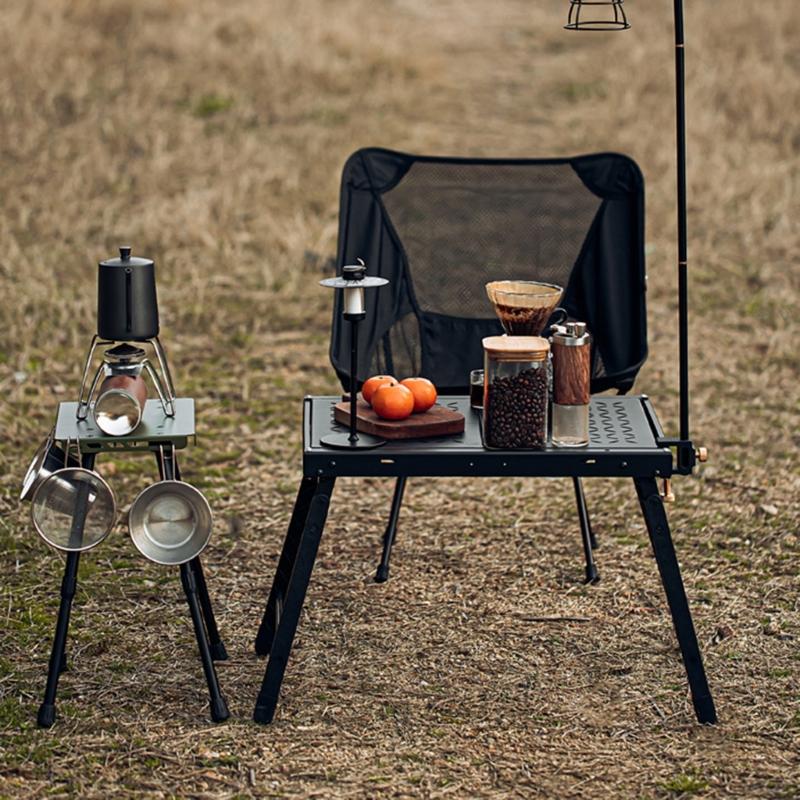 Folding Small Chair for Picnics Lightweight 2 In 1 Outdoor Foldable Table Stool
