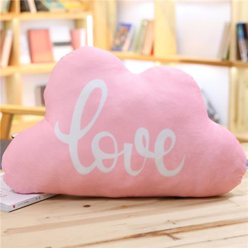 1pc 55x30cm Kawaii Soft Colorful Clouds Plush Pillow For Children Kids Room Decoration Stuffed Sofa 