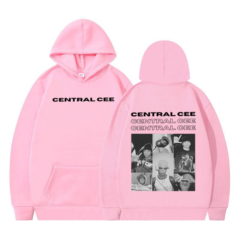 Rapper Central Cee Vintage Fashion Printed Hoodie Men Women Long-sleeved Winter Harajuku Hip-hop Pullover Oversized Sweatshirt