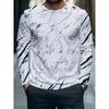 Autumn and Winter Men's 3D Printed Crew Neck Long Sleeve T-Shirt