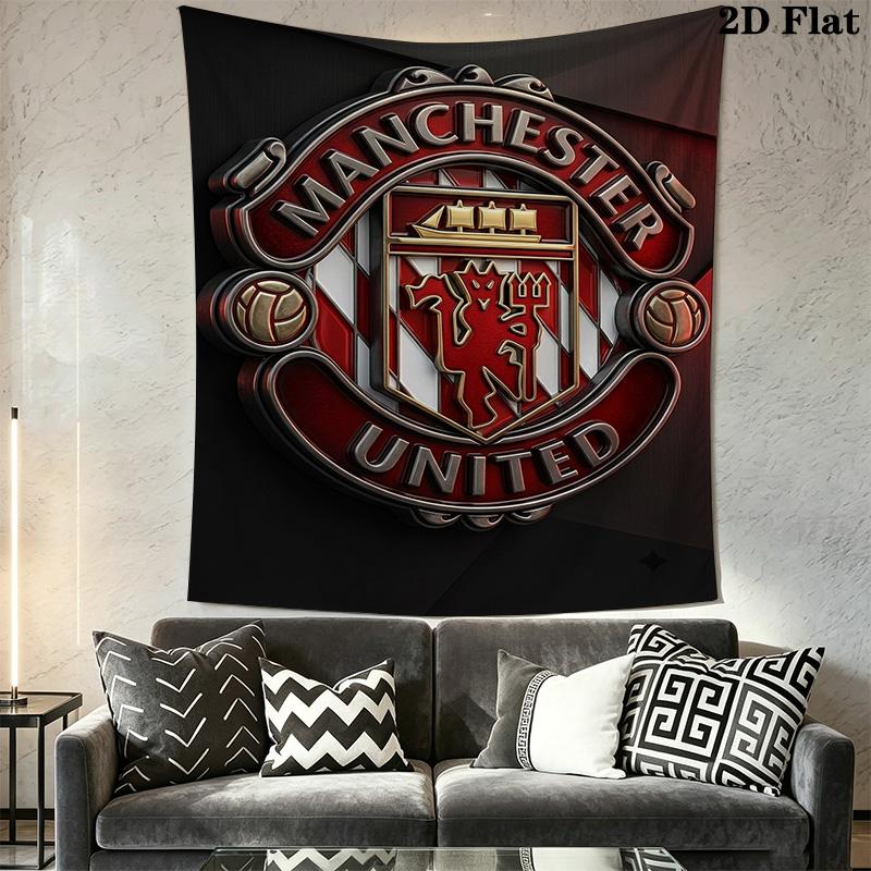 Manchester Crest Pride Tradition Threepiece Set 1 Duvet Cover 2 Pillowcase Without Core Christmas Birthday Gift Bedding Set