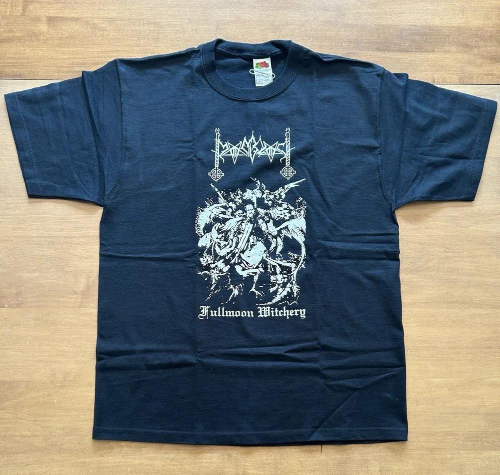 Unisex Short Sleeve Crew Neck Cotton T Shirt Moonblood Fullmoon Witchery L