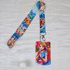 Anime Cartoon Credential Holder Keychains Neck Lanyard For Pass Card Anime Credit Card Holder Keychain Straps
