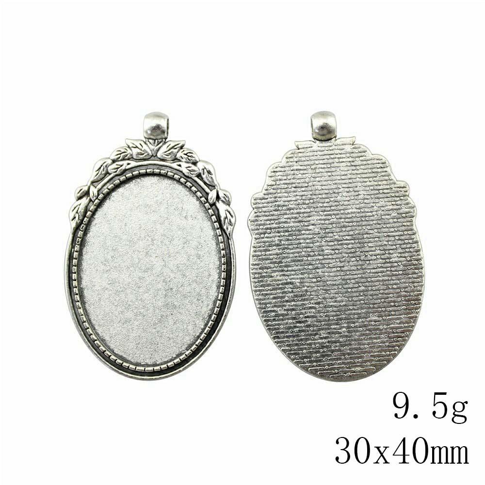 Christmas Decorations Accessories For Making Jewelry Oval Glass Cabochon Base Setting Tray Accessories Parts Ornaments For Home Accessory Parts
