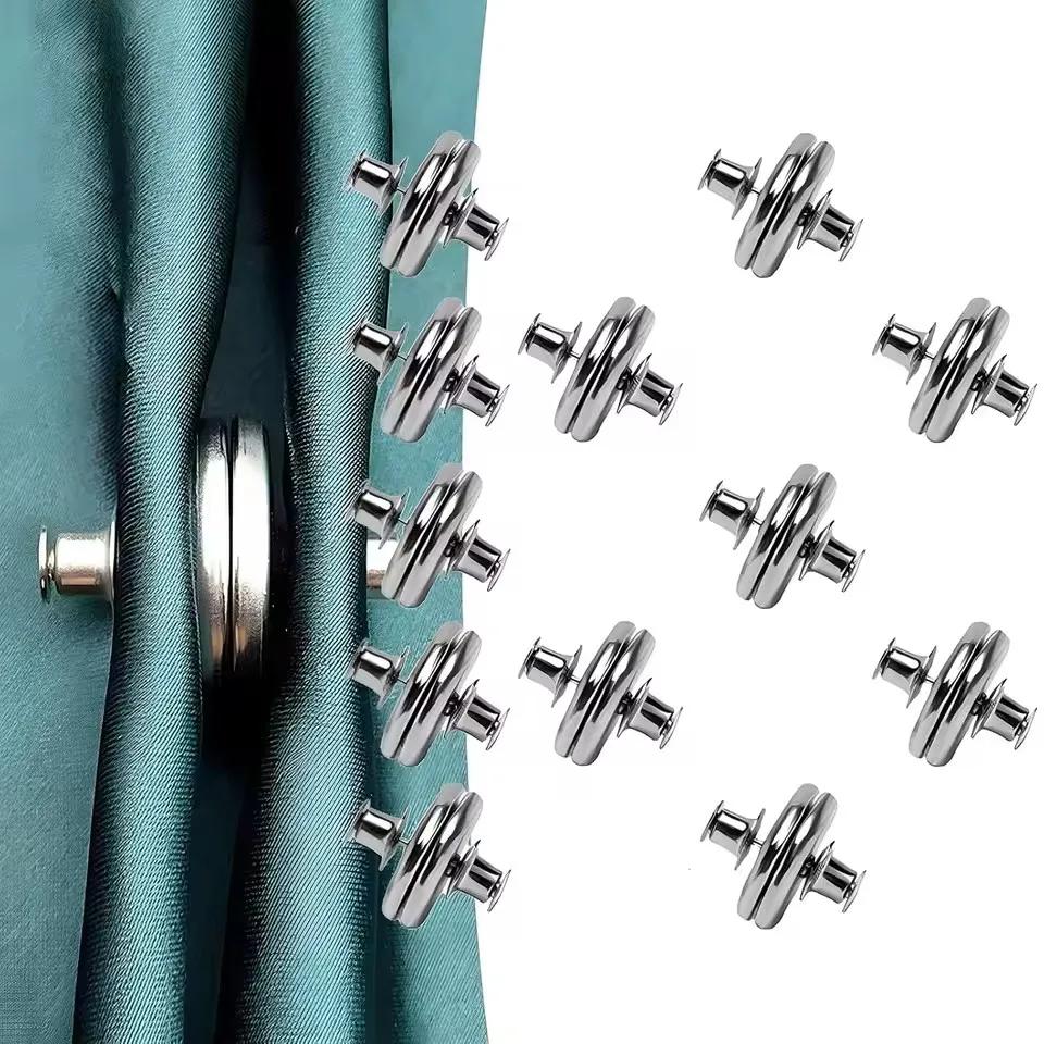 Detachable Curtain Magnetic Buttons, Fixed Clips To Prevent Light Adjustment