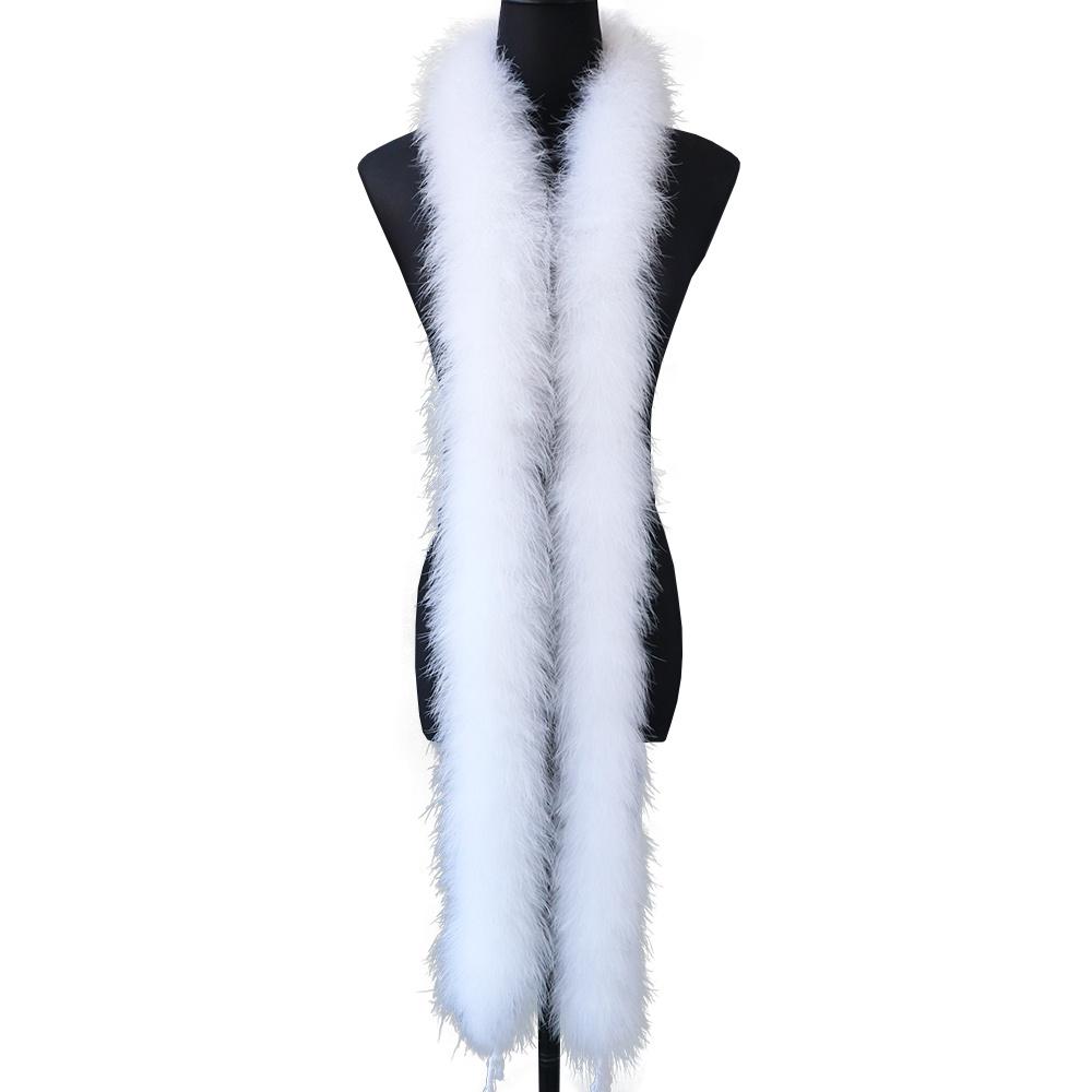 DIY 50Gram Pink Fluffy Turkey Marabou Feathers Boa for Wedding Carnival Dress Costumes Decoration Scarf Shawl Boas Sewing Crafts 2M