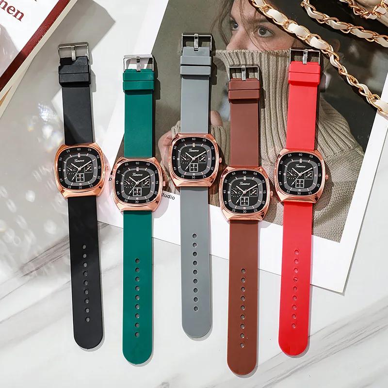 Luxury Women Watch Antique Wristwatch Quartz Watches Women Clock Ladies Silicone Strap Watch Gift Reloj Mujer Montre Femme