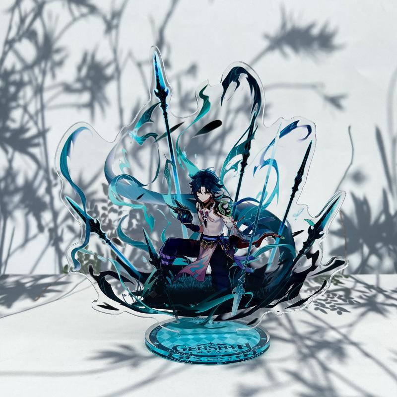 

Genshin Impact Support Акриловая игровая фигурка Сяо Хутао Райден Сёгун Чжунли Косплей Модель Доска Украшение стола… Еще