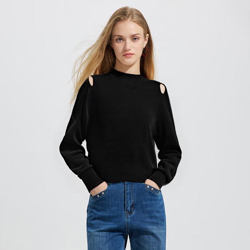 Shetu Autumn/Winter Semi-High Collar Knit Sweater