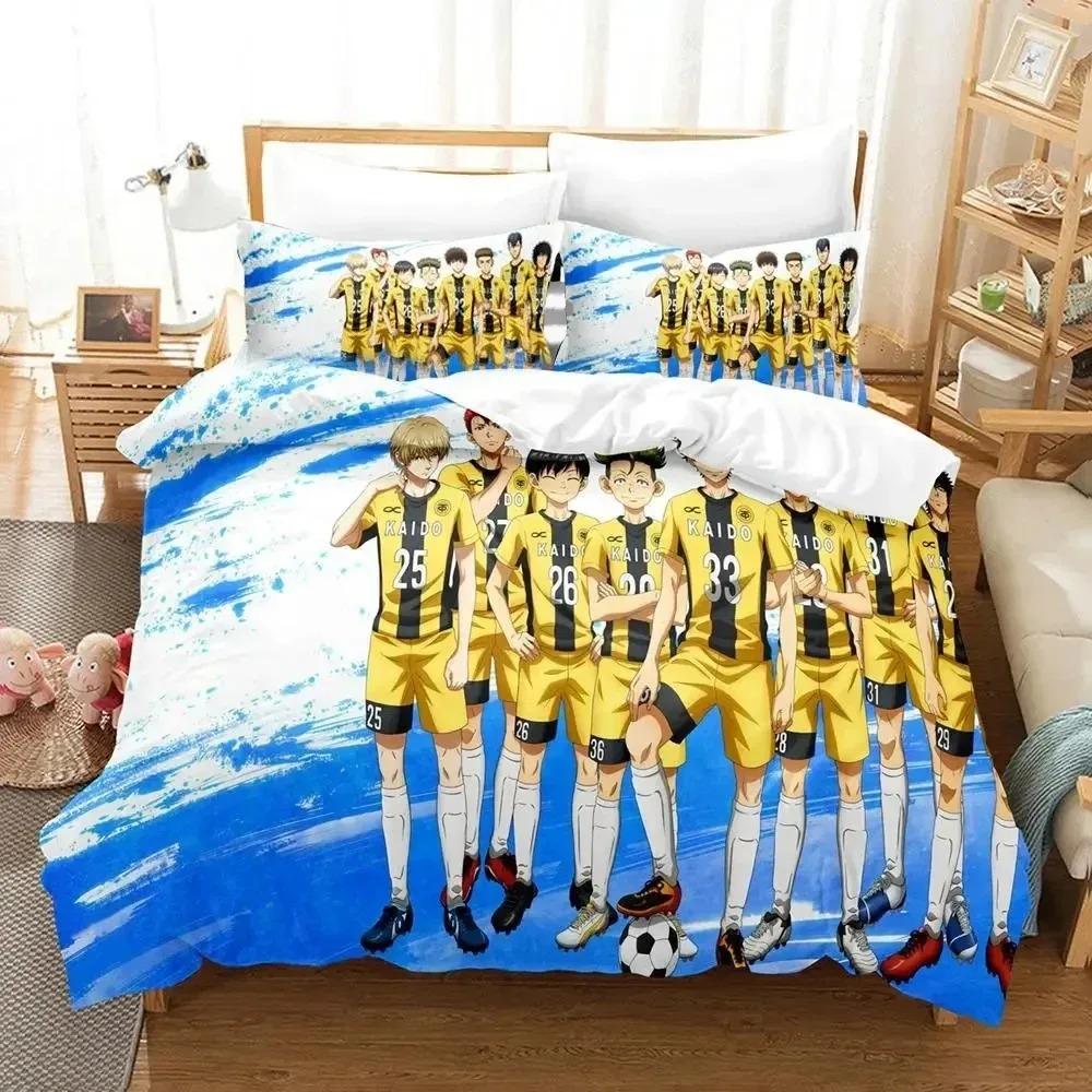 New 3D Printed Anime Ao Ashi AOASHI Bedding Set Duvet Cover Bed Set Quilt Cover Pillowcase Comforter king Queen Size Boys Adult