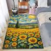 Tappeto Runner Lungo Campo di Girasoli Tappeto Moderno Antiscivolo per Soggiorno Camera da Letto Tavolino Decorazioni per la Casa Tappeti per Camera da Letto