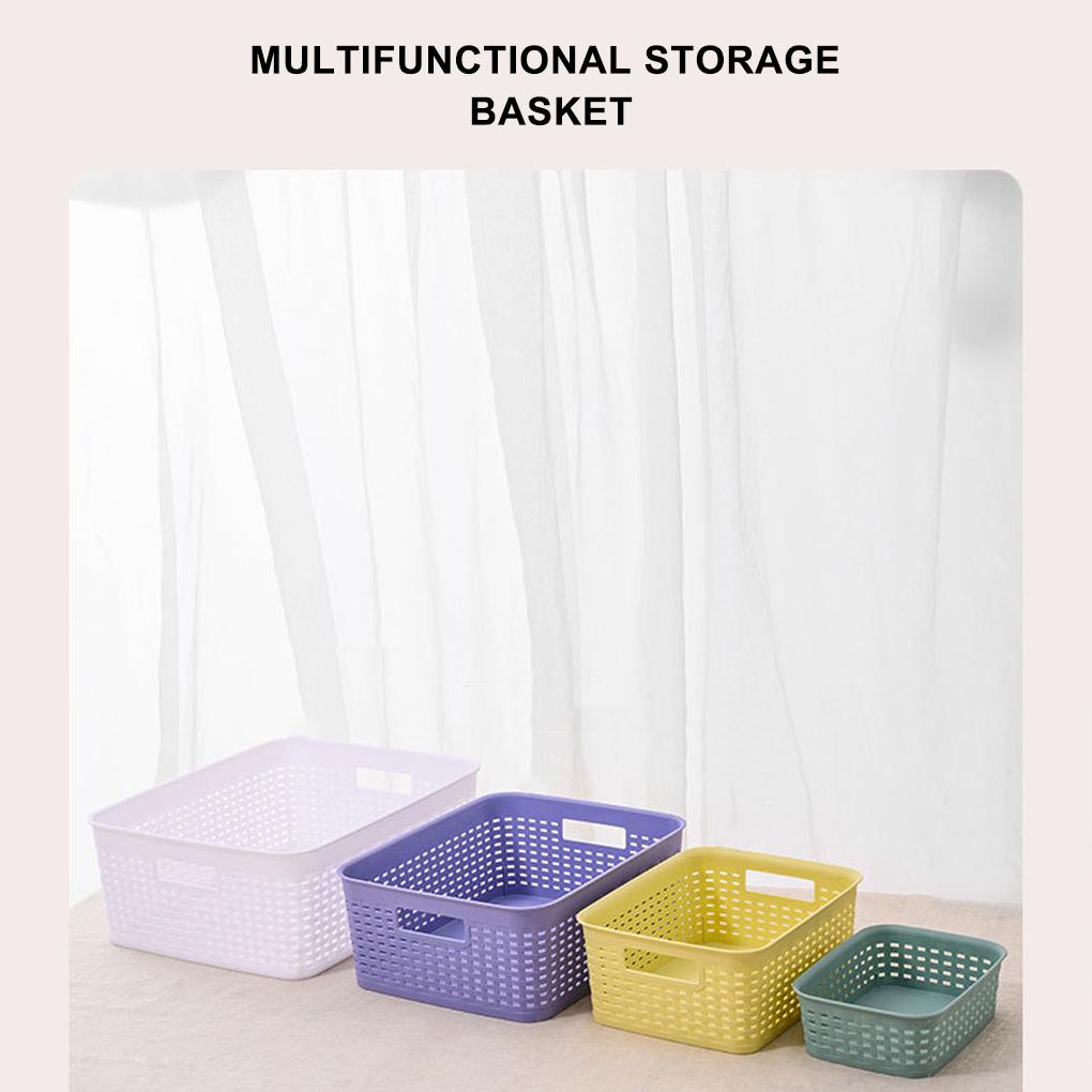 Household Storage Basket - Versatile And Practical For Office Kitchen Bathroom Plasticforte Laundry Basket Woven