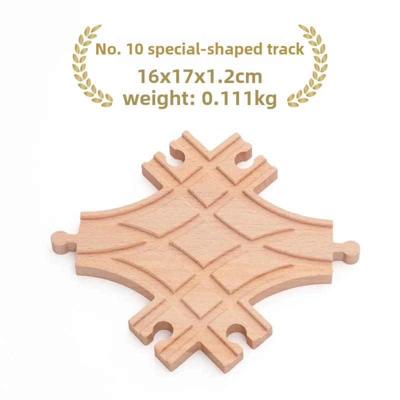 Wooden Small Track Train Toy Children's Set Magnetic Train Bulk Accessories Track K X Track Boy Birthday Toy Gift X10