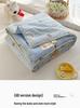 Washed Crinkled Gauze Summer Quilt - Skin-Friendly Cool Blanket for Air Conditioning
