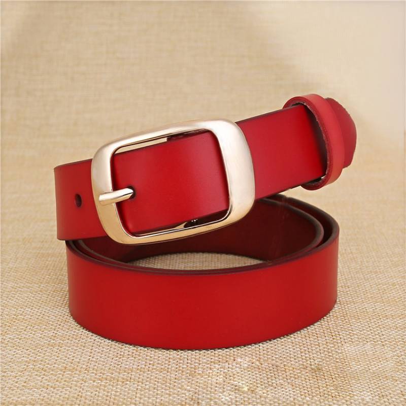 Womens Leather Belt Alloy Buckle Fashion Casual Wide Waist Strap Wear Daily