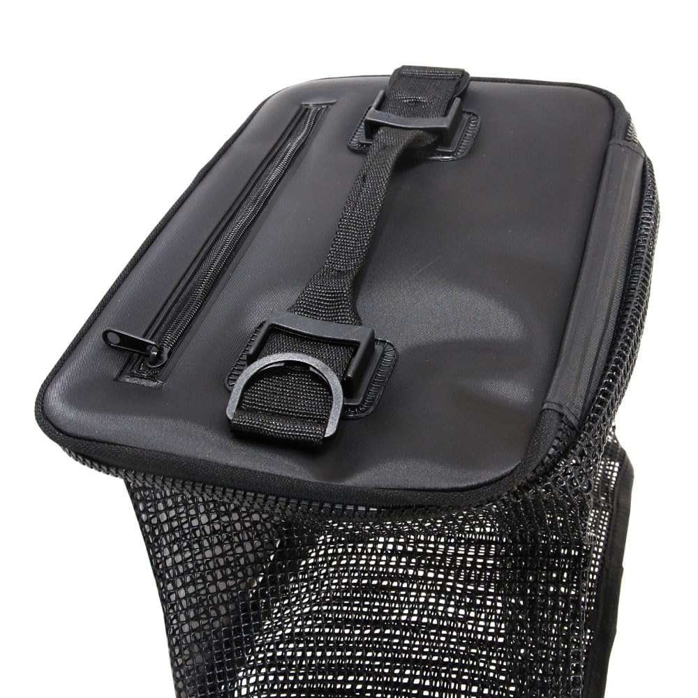 Floating Fishing Net, Foldable, Rubber Net, with Snap Hook and Rope (approx. 8m) (ori-782159)