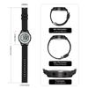 Multifunctional sports watch for 10 ATM water ideal for diving and with dual and or boys, resistant, swimming, surfing, alarm, calendar, stopwatch,