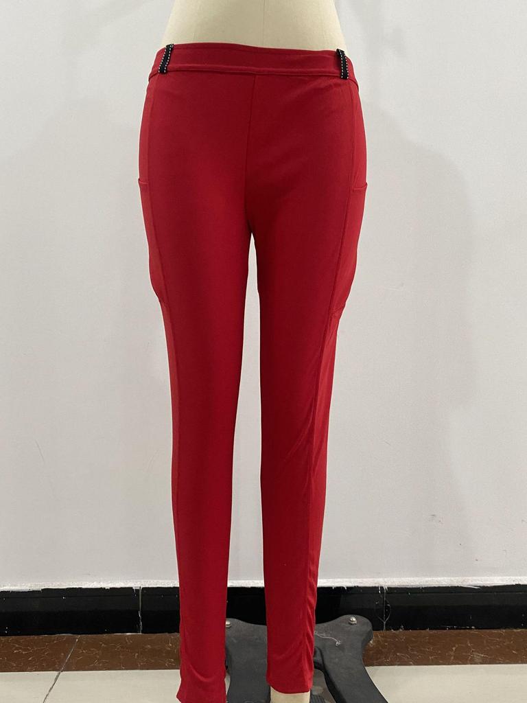 2025 Spring/Summer Women's Equestrian-Inspired Elastic Hip-Lift Casual Pants