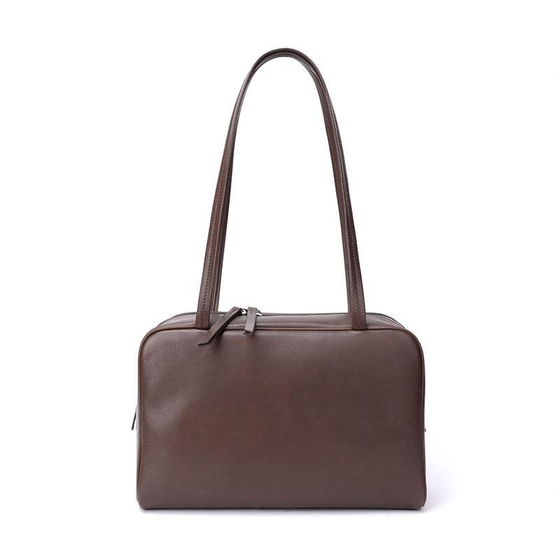 

Кожаная маленькая квадратная сумка Минималистичный стиль Old Money Женская сумка для боулинга Портативная сумка подмышку Сумка-тофу Легкая роскошь Воловья кожа Женская сумка 30*21*11cm