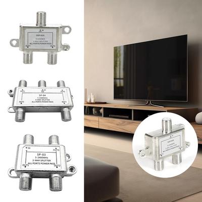 F-Typ-Buchse, TV-Antenne, Satelliten-Splitter, F-Typ-Satelliten-TV-Splitter