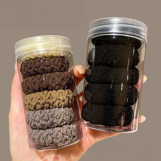 6Pcs Hair Ropes Thickened High-Elastic Design Hair Bands Ponytails Buns Hair Ties Stable Non-Pinch Hair Accessories