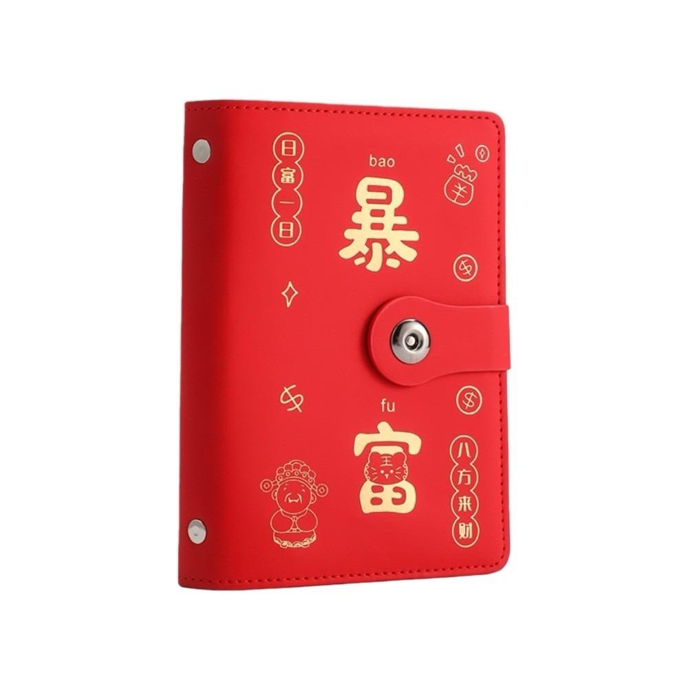 Waterproof Money Saving Challenge Book PU Leather Money Storage Bag Ledger  Get Rich