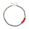 Minimalistische Herzperlen- und Stein-Anhänger-Halskette Üppige Schlüsselbein-Kette Für Frauen Alltags-Schmuck