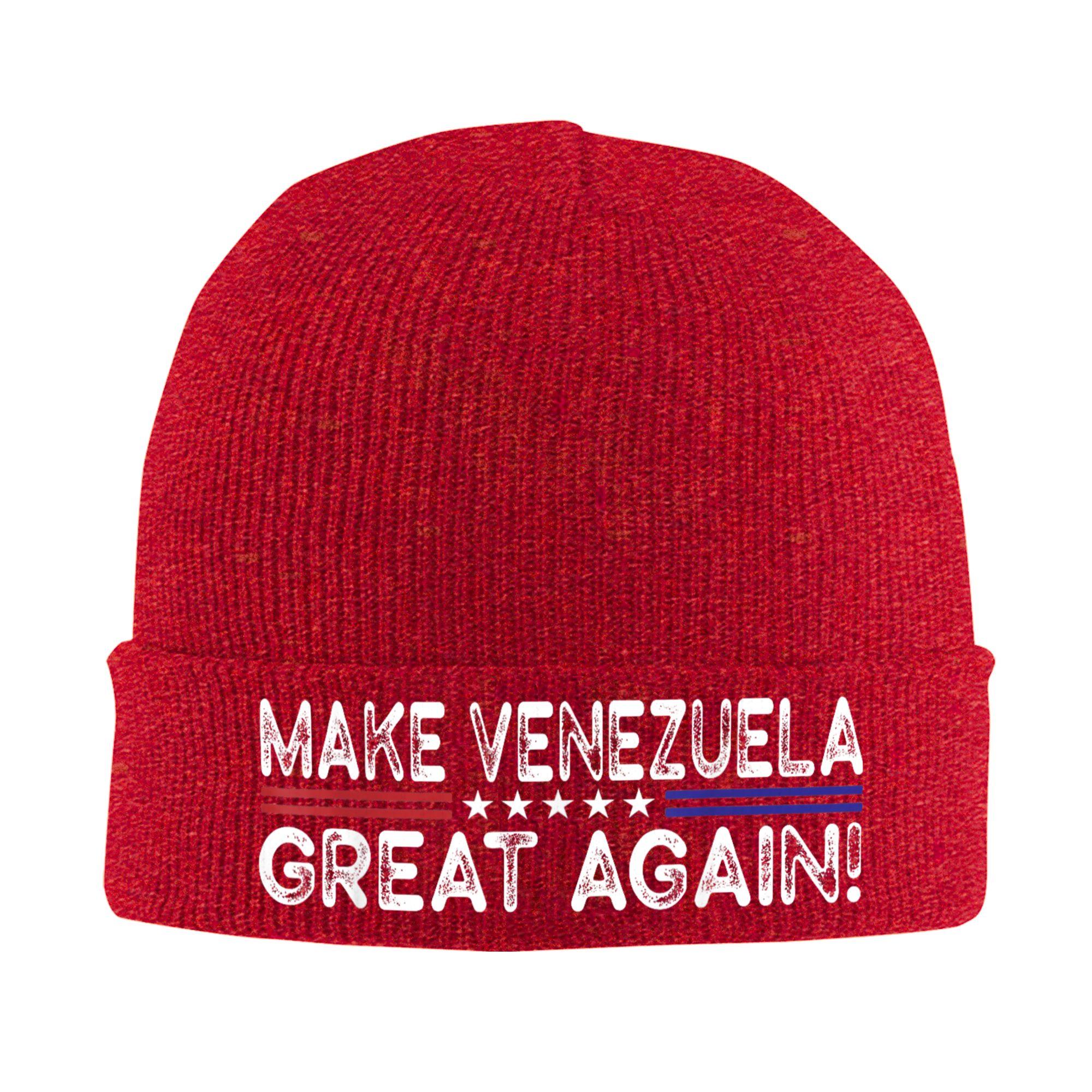 

Make Venezuela Great Again Bonnet Hats Beanie Hats Winter Custom Skullies Beanies Cute Female Male Kpop Head Wrap Cap One Size
