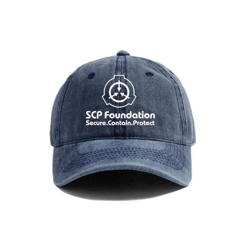 SCP Foundation Bezpečně Udržovat Chránit Baseballová Čepice Opotřebované Klobouky Čepice Unisex Retro Venkovní Letní Nastavitelná SCP Čepice MZ-153