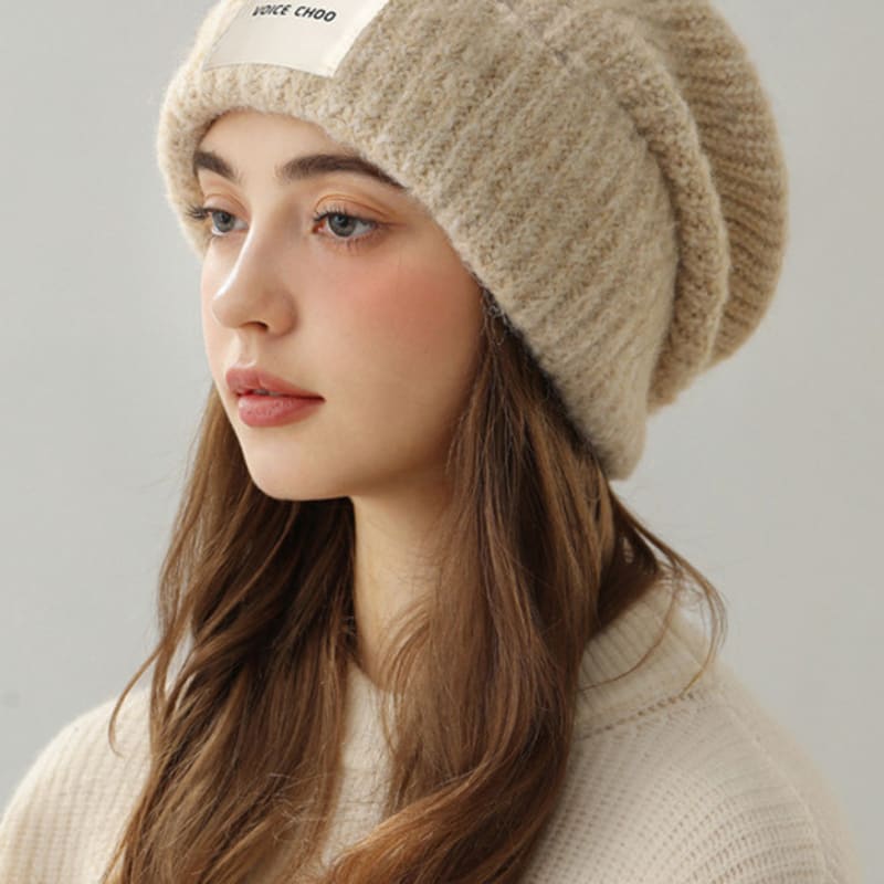 

LOOKING4U Voicechu Signature Label Beanie Ivory IVORY