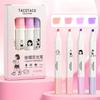 4pcs School Office Supplies Fluorescent Pen Hand Account Highlighter Marker  Learning Prize