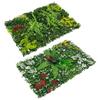 DIY Artificial Plant Wall Panel Plastic Hanging Grass Backdrop Wall Panel Outdoor Artificial Privacy Fence Screen For Home Garde