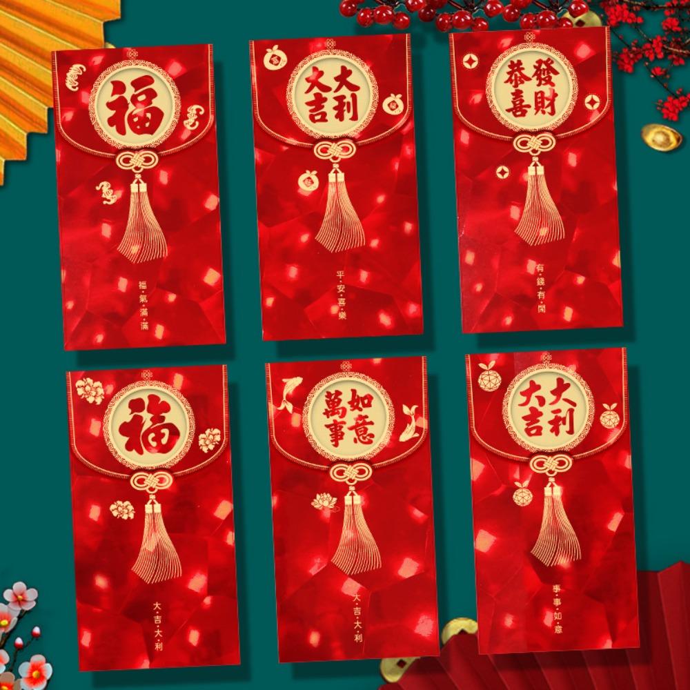 Solid Lucky Money Bag 3D HongBao Creative Spring Festival Red Envelope Year of The Snake