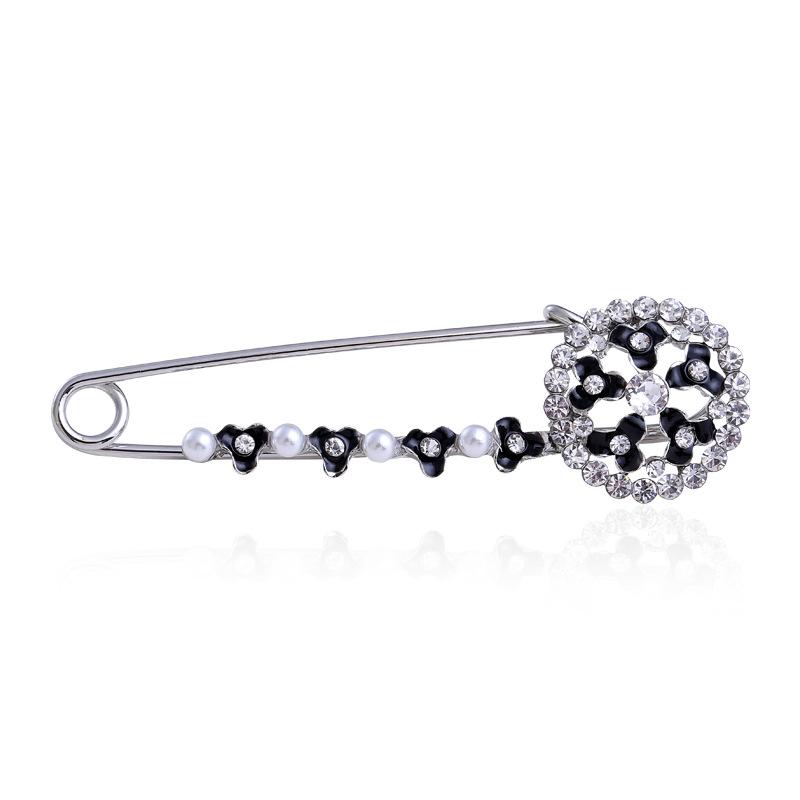 Alloy Drip Flower Pin Women'S Clothing Accessories Brooch Fashion Temperament Simple Corsage